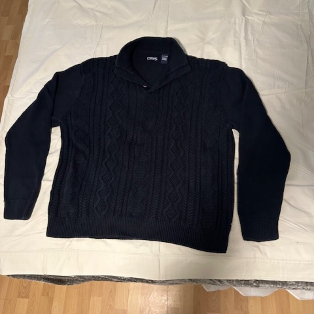 Mens Navy Pullover XXL